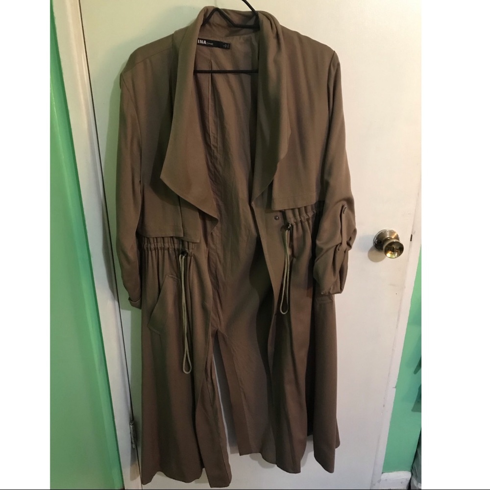 Drawstring Women’s Trench Coat